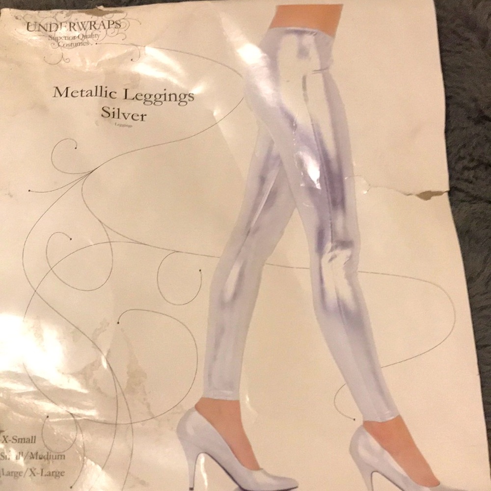 Underwraps | Metallic Leggings Silver